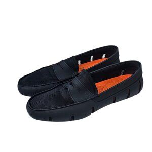 SWIMS Mens Penny Loafers, Black, EVA Sole, Performance, Machine Washable, 10